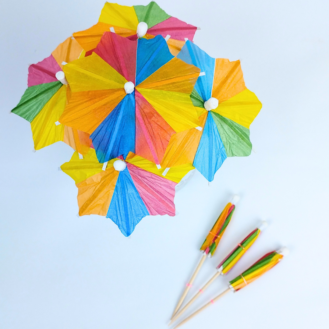 PALITO DE BAMBU - MINI GUARDA CHUVA